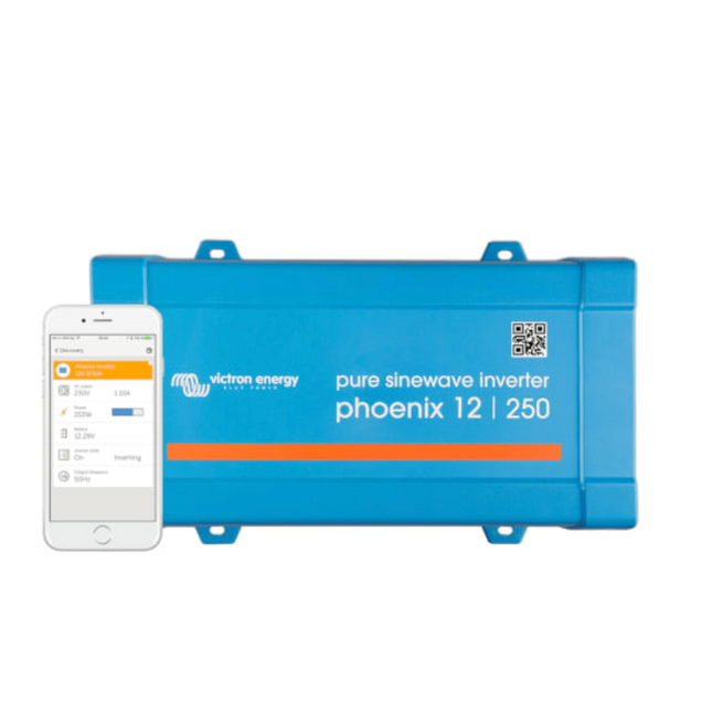 Victron Energy Phoenix Inverter 12V 250Va Ve.direct Iec - Pin121251100 Battery