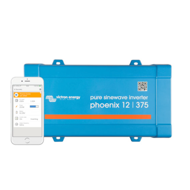 Victron Energy Phoenix Inverter 12/375 12V 375Va Ve.direct Uk - Pin121371400 Battery
