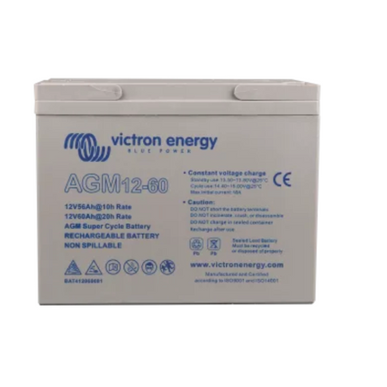 Victron 12V/60Ah Agm Super Cycle Batt. (M6) Battery