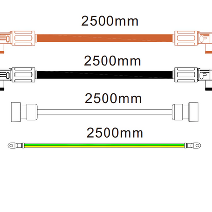 Growatt ALP 5kWh Two-Way Battery Cable Set | ALP 5.0L Parallel Cable