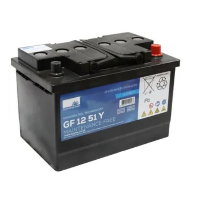 GF12051Y1 SONNENSCHEIN BATTERY (GF1251Y1 / GF 12 51 Y1) 12V 56AH - Powerland.co.uk