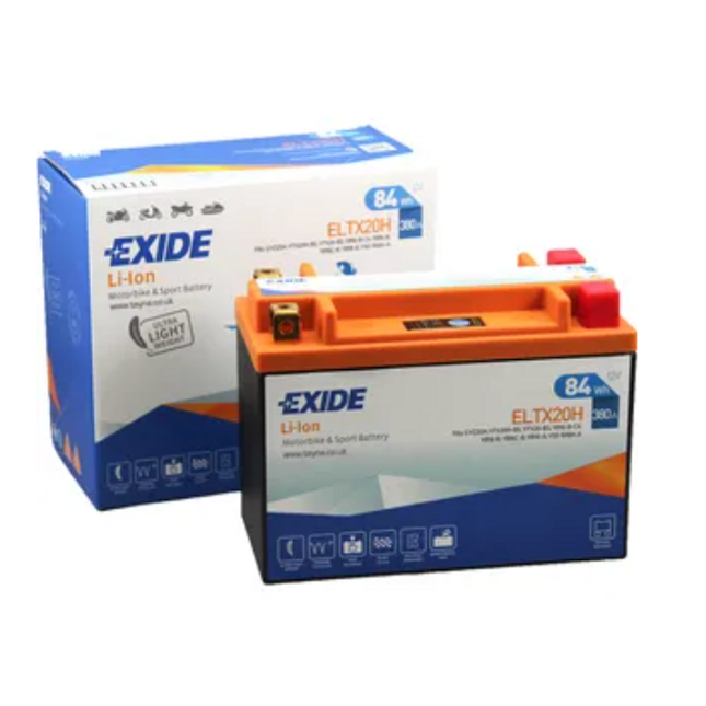 ELTX20H Exide Li-Ion Lithium Motorbike Battery 12V