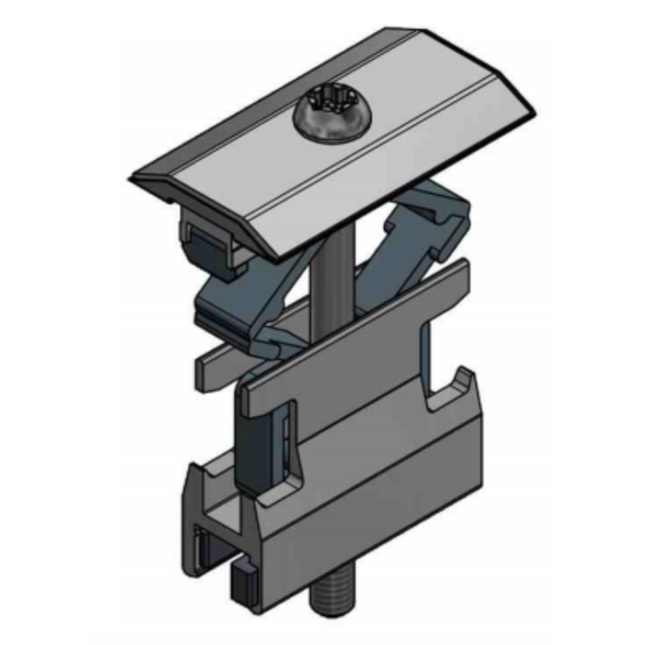 VDV Alu Mid Panel Clamp for Alu Profile 28-50mm