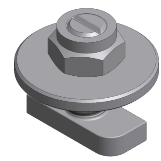VDV SS Hammerhead Bolt M8x20mm + Lock Nut - Powerland.co.uk