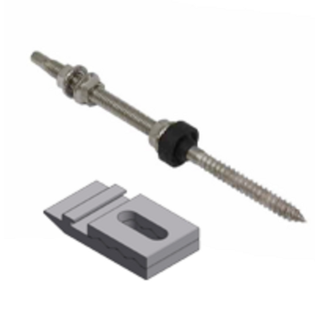 Hanger bolt 10x200 with KlickTop attachment SET