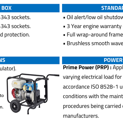 6500Hms 6.5Kva Petrol Generator