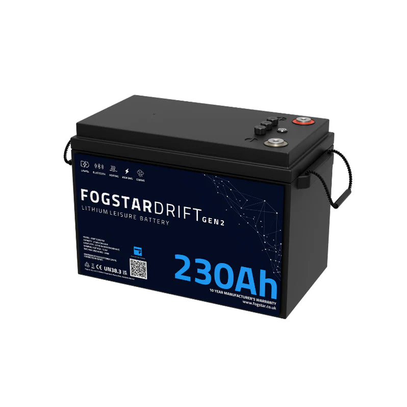 Fogstar Drift 12V 230Ah Lithium Leisure Battery (Gen2) - Powerland.co.uk