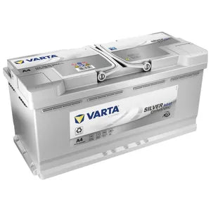 A4 VARTA SILVER DYNAMIC 020 AGM CAR BATTERY 12V 105AH (605901095) - Powerland Renewable Energy