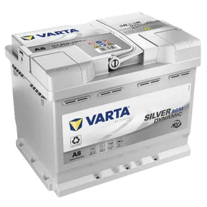 A8 VARTA SILVER DYNAMIC 027 AGM CAR BATTERY 12V 60AH (560901068) - Powerland Renewable Energy