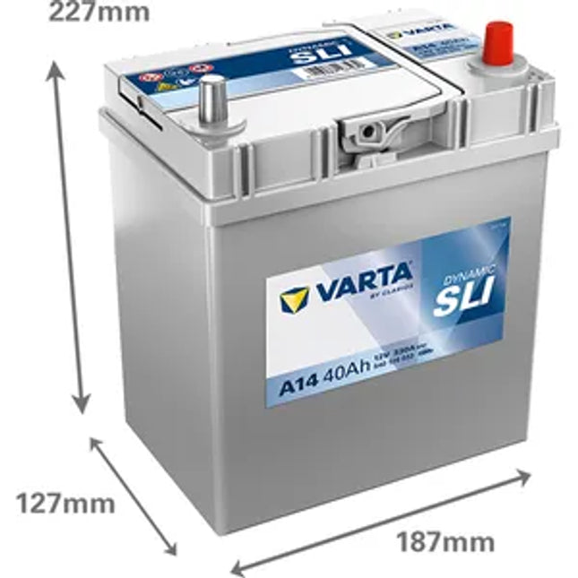 A14 Varta Dynamic SLI Car Battery 12V 40Ah (540126033) (054) - Powerland.co.uk
