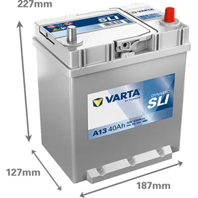 A13 Varta Dynamic SLI Car Battery 12V 40Ah (540125033) (054H) - Powerland.co.uk