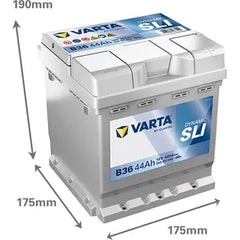 B36 Varta Dynamic SLI Car Battery 12V 44Ah (544401042) (002L 202) - Powerland.co.uk