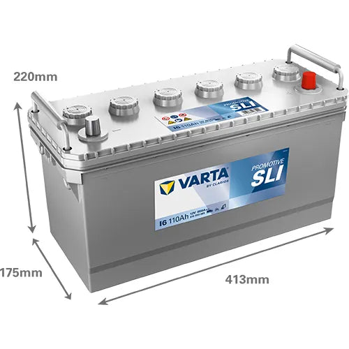616L (I6) VARTA PROMOTIVE 12V 110AH 601050085 - Powerland.co.uk