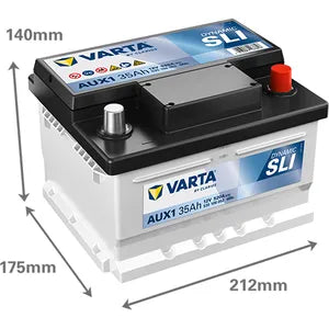 062 Varta (mercedes SL Starter) Dynamic SLI Auxiliary Car Battery 35Ah AUX1 - Powerland.co.uk