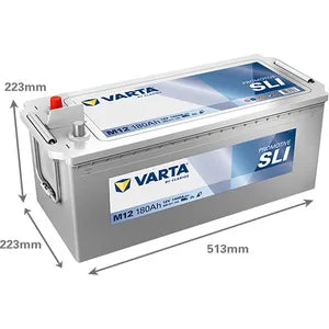 M12 VARTA PROMOTIVE 12V 180AH 680 011 140 - Powerland.co.uk