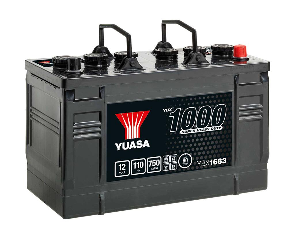 Yuasa YBX1663 12V 110Ah 750A Super Heavy Duty Commercial Vehicle Battery-Powerland
