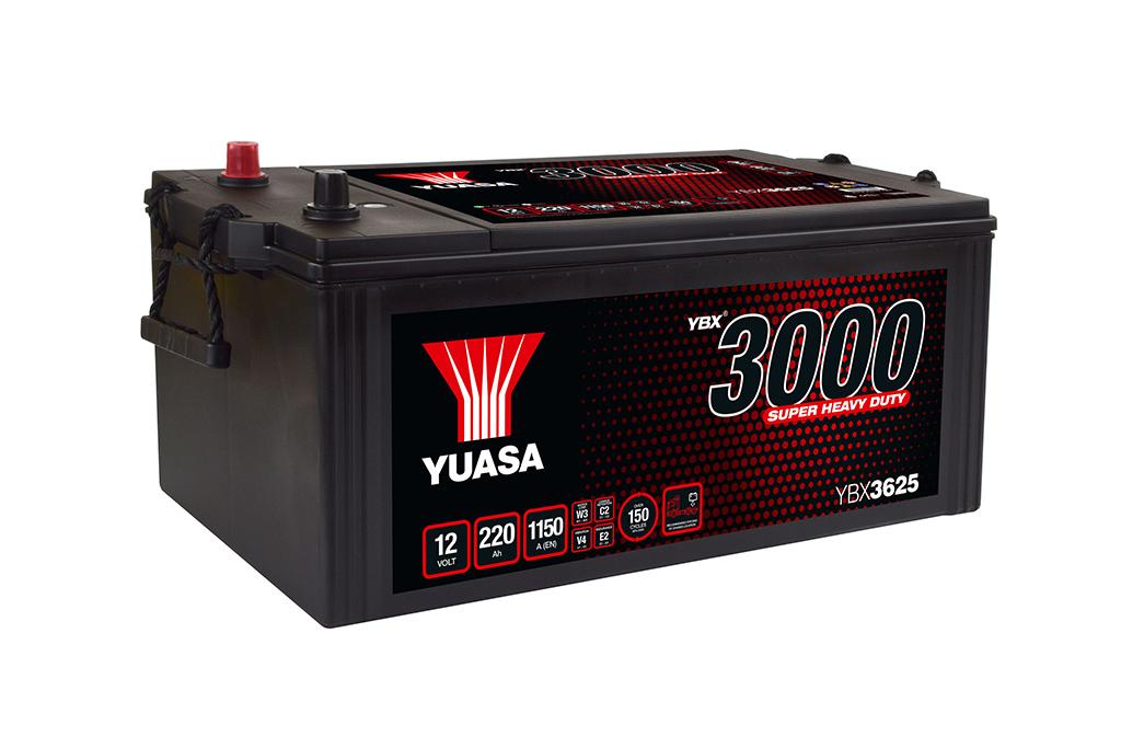 Yuasa YBX3625 12V 220Ah 1150A Super Heavy Duty SMF Commercial Vehicle Battery-Powerland