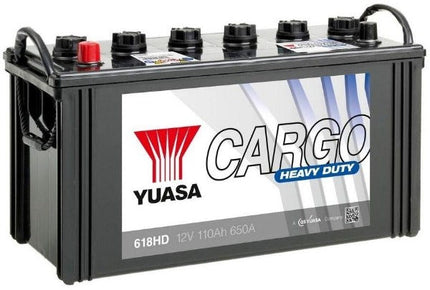 618HD YUASA CARGO HEAVY DUTY BATTERY 12V 110AH YBX1618 650 CCA-Powerland