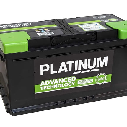 PLATINUM AGMLB6110L AGM PLUS LEISURE BATTERY 12V 100AH-Powerland