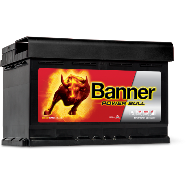 Banner (P7412) Power Bull Car Battery 12v 74Ah 680A (096)-Powerland