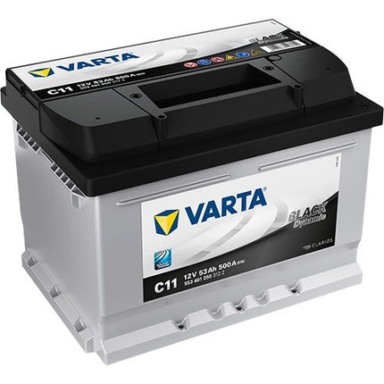 TYPE 065 VARTA BLACK DYNAMIC CAR BATTERY 12V 53AH CCA (EN) 470 C11 (553401050)-Powerland