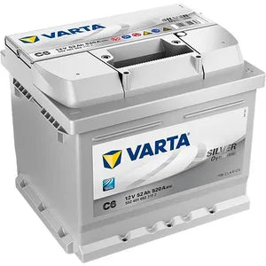 C6 VARTA SILVER DYNAMIC CAR BATTERY 12V 52AH - TYPE 063 - Powerland Renewable Energy