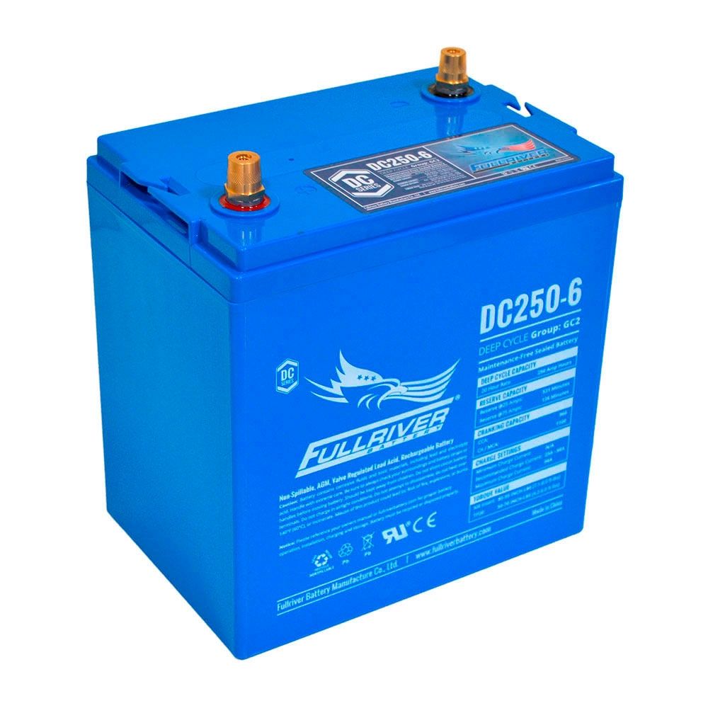 DC250-6 FULLRIVER DC SERIES DEEP CYCLE AGM LEISURE BATTERY 250AH (GC2H)-Powerland