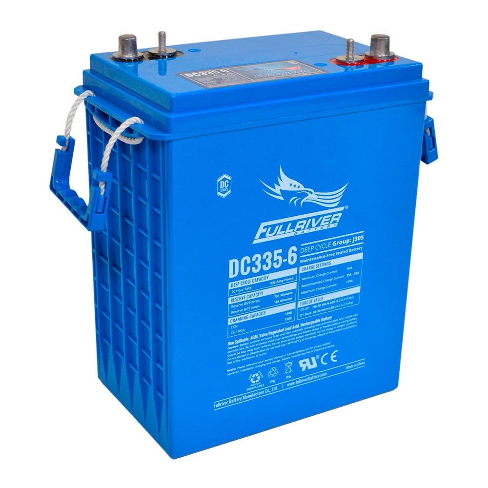 DC335-6 FULLRIVER DC SERIES DEEP CYCLE AGM LEISURE BATTERY 335AH (J305)-Powerland