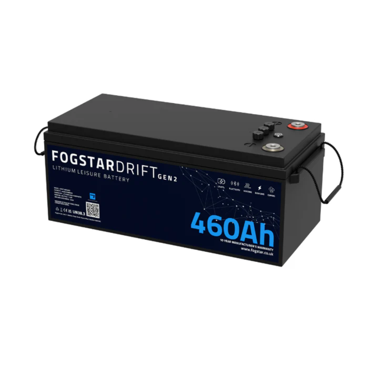 Fogstar Drift 12V 460Ah Lithium Leisure Battery (Gen2) - Powerland.co.uk