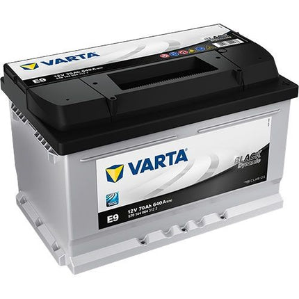 E9 VARTA BLACK DYNAMIC CAR BATTERY 70AH 12V CCA (EN) 640 A (570144064)-Powerland