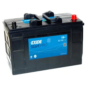 W663SE EXIDE HEAVY DUTY COMMERCIAL PROFESSIONAL BATTERY 12V 110AH EG1100 - Powerland Renewable Energy