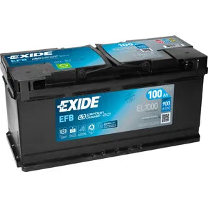 EXIDE 019 EFB CAR BATTERY 100AH EL1000 - Powerland Renewable Energy