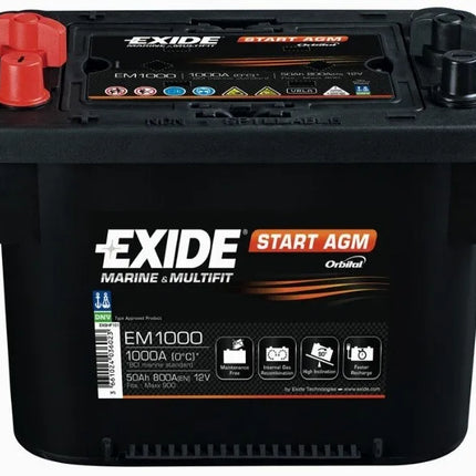 EM1000 EXIDE MAXXIMA AGM BATTERY MAX900-Powerland