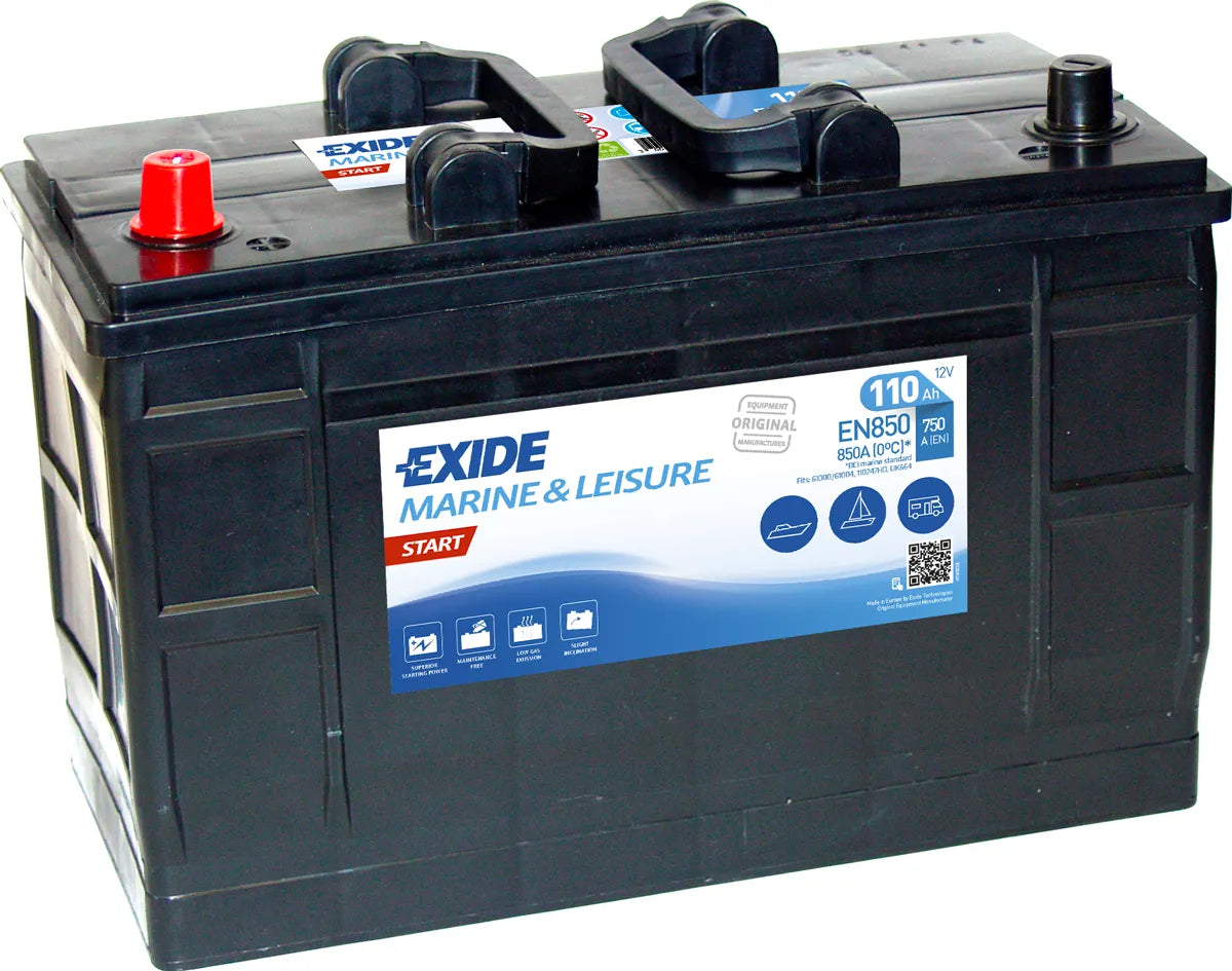 EN850 EXIDE START MARINE LEISURE BATTERY-Powerland