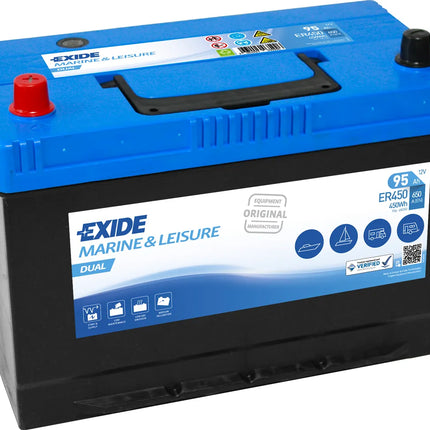 EXIDE ER450 DUAL MARINE BATTERY-Powerland