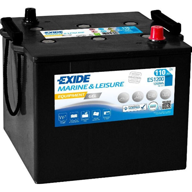 ES1200 EXIDE G110 MARINE GEL LEISURE BATTERY 110AH-Powerland