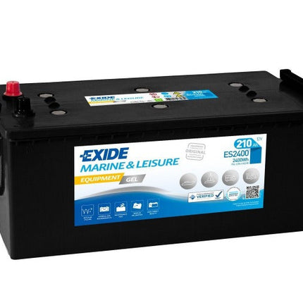 ES2400 EXIDE G210 MARINE GEL LEISURE BATTERY 210AH-Powerland