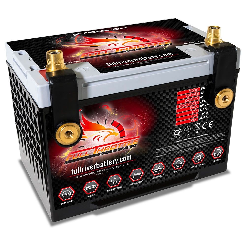 FT825-78 FULL THROTTLE HIGH PERFORMANCE 65AH TPPL AGM BATTERY (PC1500DT RTU4.2)-Powerland