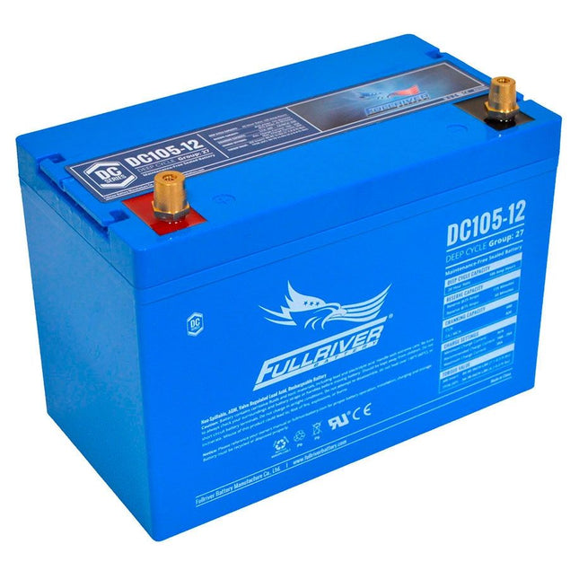 DC105-12 FULLRIVER DC SERIES DEEP CYCLE AGM LEISURE BATTERY 105AH-Powerland