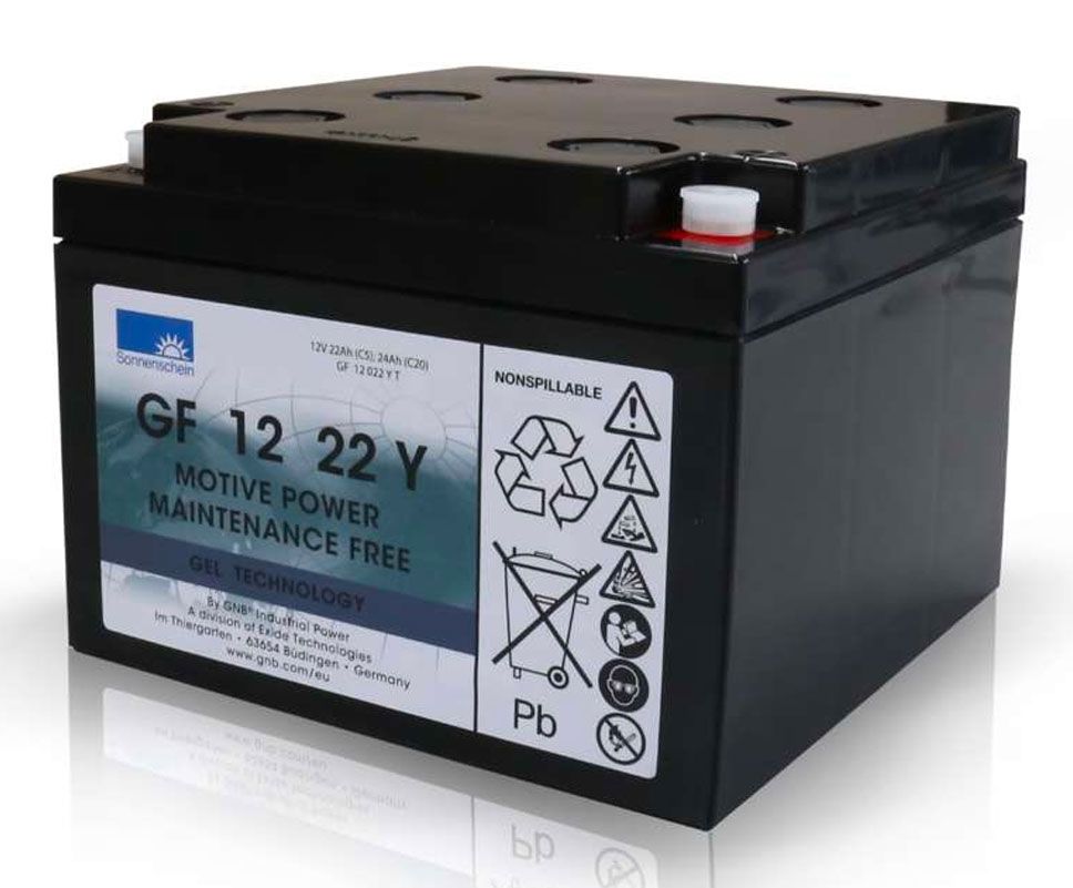 GF12022Y SONNENSCHEIN GEL BATTERY GF12022YF (GF 12 022 Y F / GF 12 22 Y) 12V 24AH-Powerland