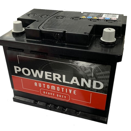 Powerland 027AGM Start/Stop 12v 60Amps CCA (EN) 680A (Type 027)-Powerland