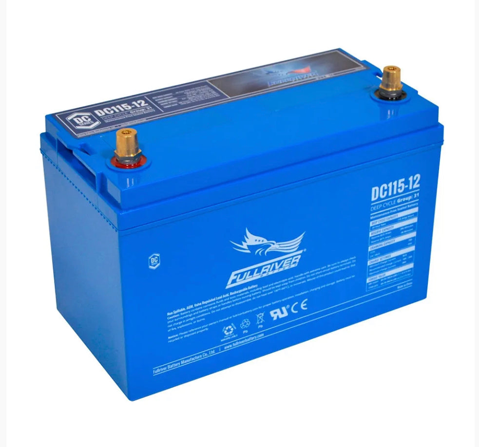 DC115-12 FULLRIVER DC SERIES DEEP CYCLE AGM LEISURE BATTERY 115AH-Powerland