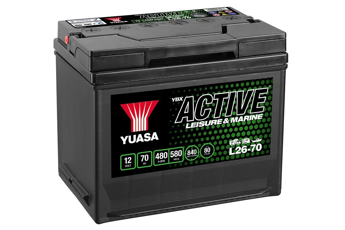 L26-70 YUASA LEISURE BATTERY 12V 100AH CCA (EN) 450A-Powerland