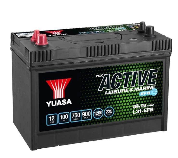 L31-EFB YUASA LEISURE BATTERY 12V 100AH-Powerland