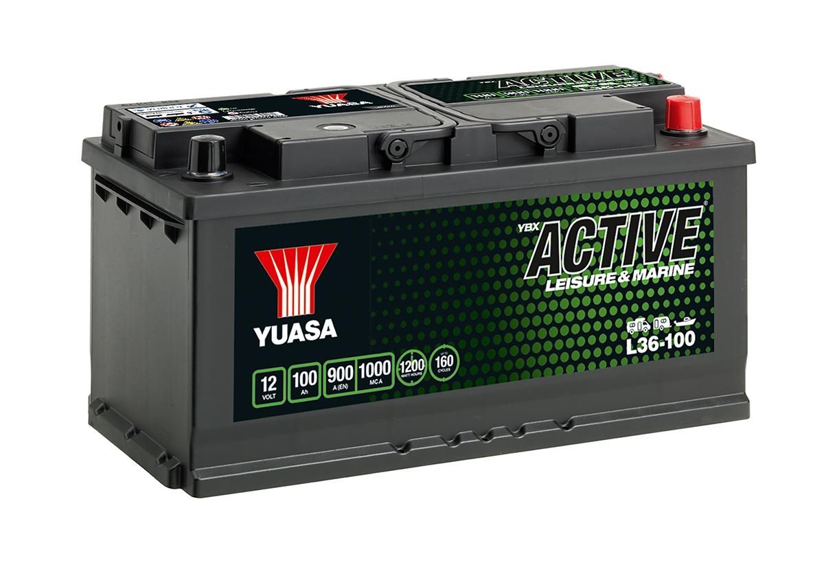 L36-100 YUASA LEISURE BATTERY 12V 100AH-Powerland