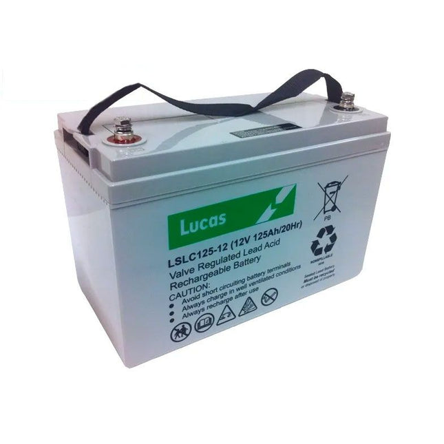 LSLC125-12 LUCAS AGM SLA CYCLIC BATTERY 125AH-Powerland