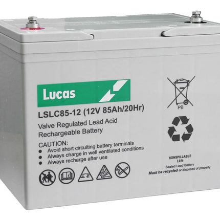 LSLC85-12 LUCAS SEALED BATTERY 12V 85AH-Powerland