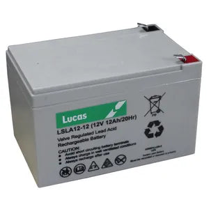 LUCAS LSLA12-12 MOBILITY BATTERY 12V 12AH - Powerland Renewable Energy