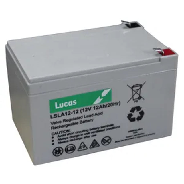 LUCAS LSLA12-12 MOBILITY BATTERY 12V 12AH - Powerland Renewable Energy