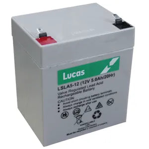 LSLA5-12 LUCAS SLA BATTERY 12V 5AH - Powerland Renewable Energy